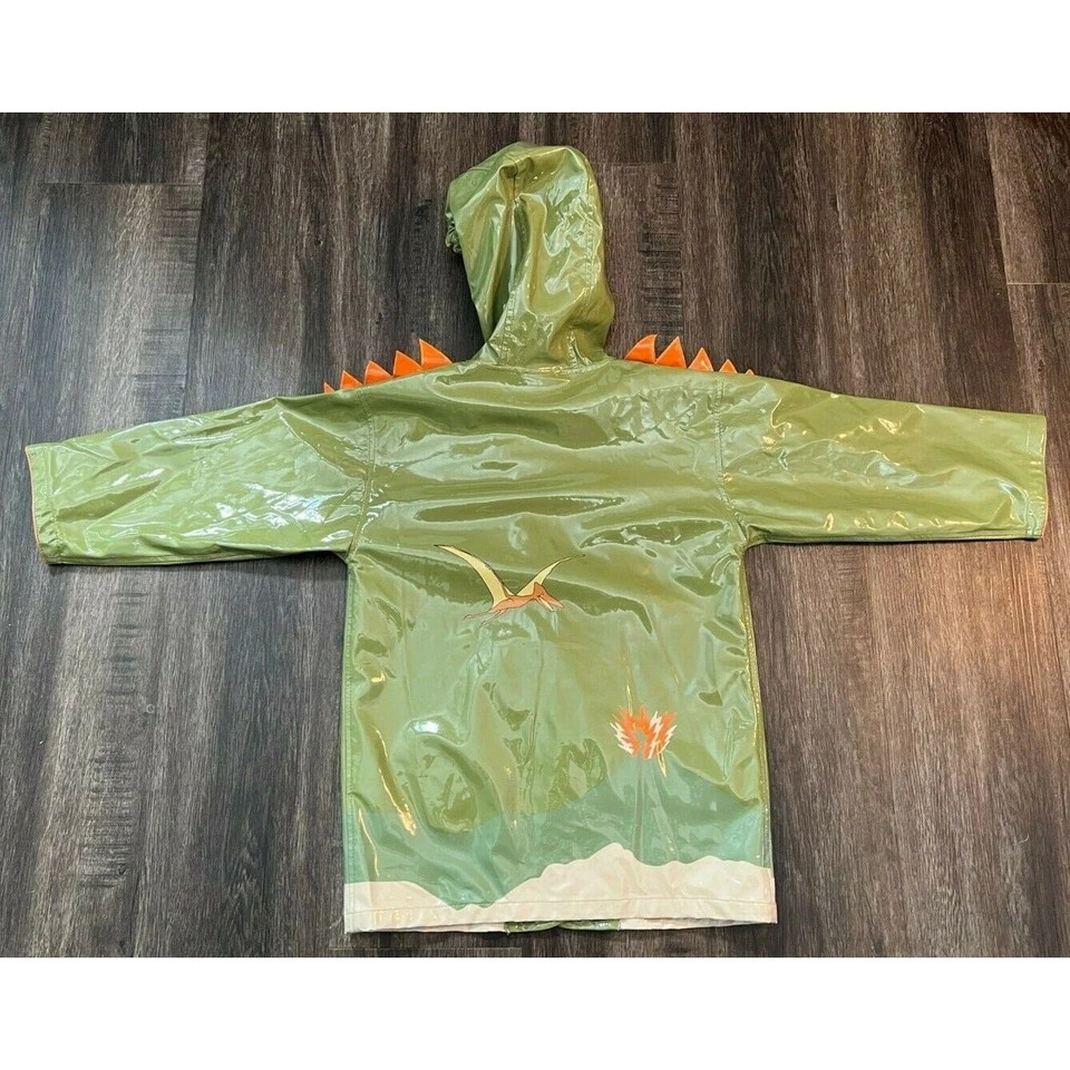 Kidorable Boy's Dinosaur Raincoat with Hood Size 4/5 Foto 2 de 4