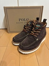 Hombres 10.5US Ralph Lauren Zapatos Polo Marrón Botas de Trabajo Con Etiqueta Edición Limitada VHT