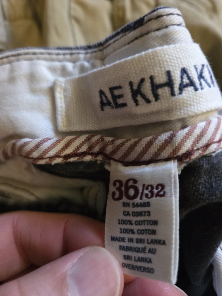 lot of (3) Men vintage 90s Pants Aeropostale AE Khakis 36W - Image 4 of 4