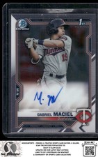 2021 Bowman Chrome #CPA-GM Gabriel Maciel Prospect Autographs Twins 2.2C
