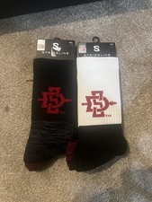 NWT Strideline socks, men's M/L 8-12 , San Diego State, red, black or white
