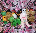 9x Holiday BEANIE BABIES LOT ~ MWNMT Near Mint ~ TY Plush Stuffed Animal VTG