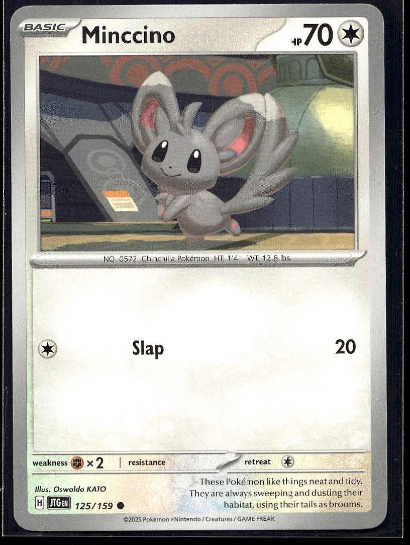 Minccino 125/159 Common Journey Together Pokemon Lightly Played