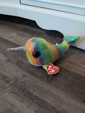 TY Beanie Boo Retired Nori The Narwhal 2019 With Tags