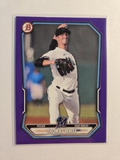 2026 Bowman Baseball BP-80 Thomas White Purple Border #/250 SP 🔥 Miami Marlins
