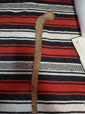 Antique carved wooden cane walking stick; Measures 35.5" Tall With Handle 2.25"