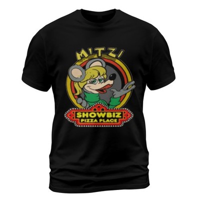 Mitzi Mozzarella Showbiz Pizza Place T-Shirt Funny Size S-5XL Made in USA