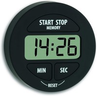 Tfa Dostmann Digital Timer Stoppuhr Magnetisch Memory Schwarz