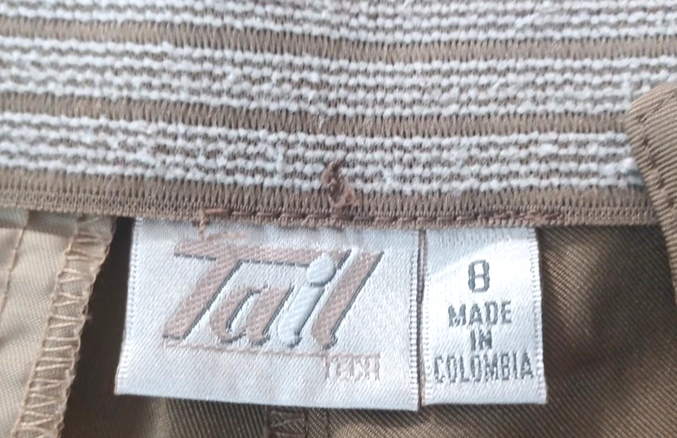 Pantalones cortos de golf Tail Tech para mujer talla 8 bermudas marrón cintura elástica Foto 2 de 4