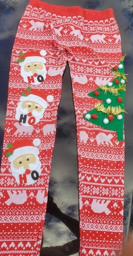 Ugly christmas sweater LEGGINGS Tacky 