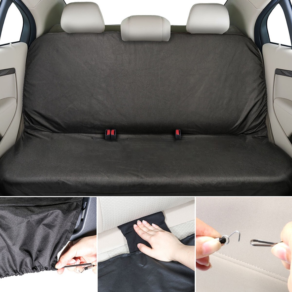 Car Back Seat Cover Universal Auto Rear Bench Protector Pet Dog Seat