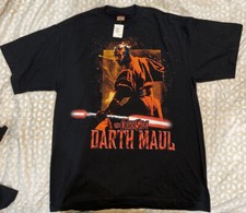 Vtg Rare Star Wars Episode 1 Darth Maul T Shirt. Mens XL