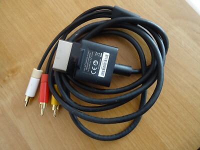 Origin. XBOX 360 S AV-Kabel-Composite AV Cable TV Kab. SLIM (Black)  X821376-001