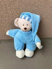 Mothercare Blue My Bedtime Bear Baby striped Feet Lovey 2017 MummaBubba