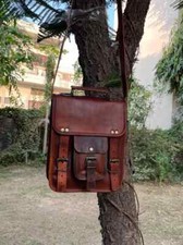 Leather Laptop Messenger Bag Satchel Handmade Genuine Men's Vintage Shoulder