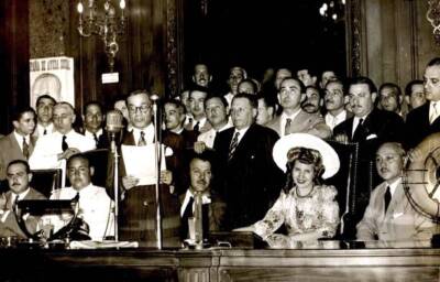 Eva Peron the wife of the Argentine President 1947 OLD PHOTO