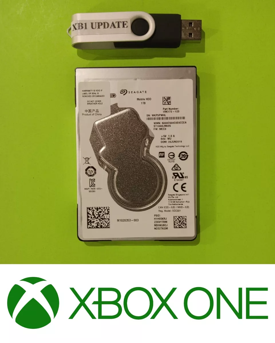 1TB Xbox One S X Internal Hard Drive w Xbox One Operating System
