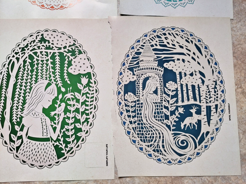 4 Miniposter - Trennseiten - Märchen-Ovale - FLOW - Bild 4 von 4
