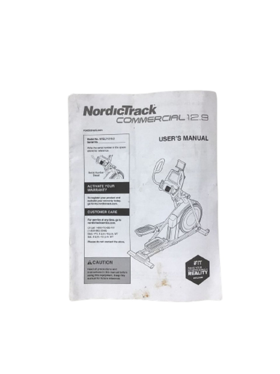Nordictrack Commercial NTEL712182 Elliptical User's Manual 401579