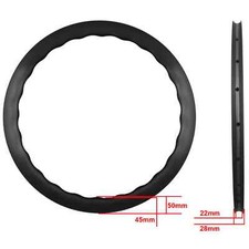 Anello onda freno a disco carbonio 700C cerchio bici da strada 24 fori clincher/ruota tubeless
