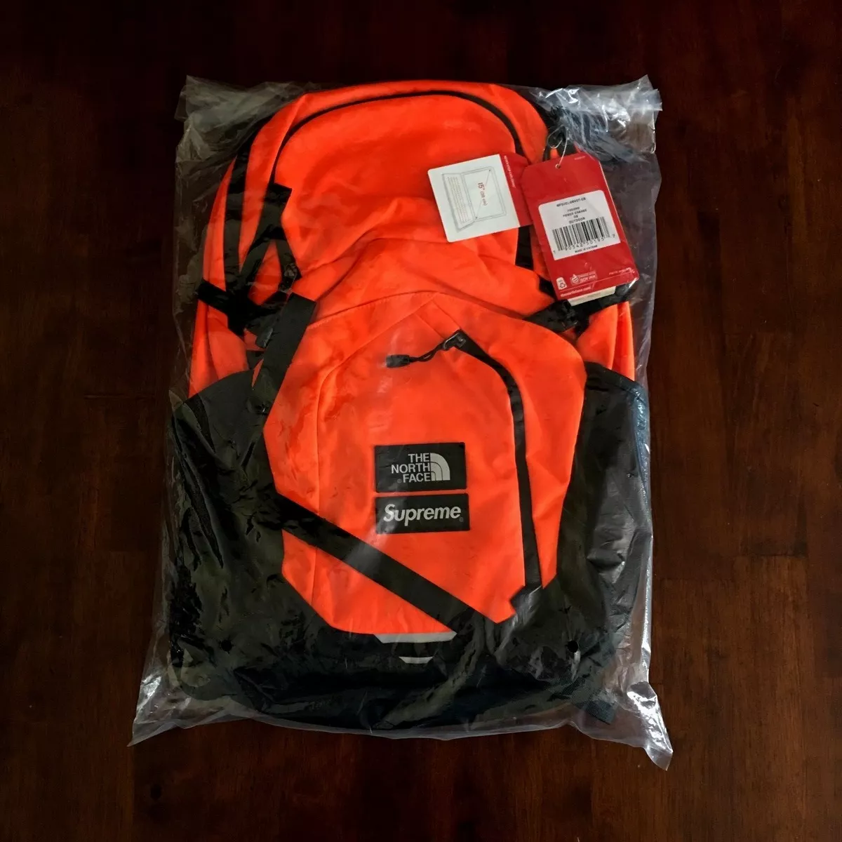 SUPREME THE NORTH FACE POCONO BACKPACK POWER ORANGE BLACK FW16 BOX LOGO TNF  NEW