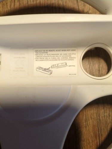Volante da corsa Nintendo Wii bianco per Mario Kart (RVL-024) OEM 2A originale - Foto 3 di 6