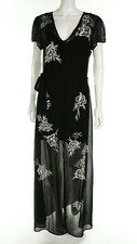LOVERS FRIENDS 134122 Black Long Evening Dress Sz M