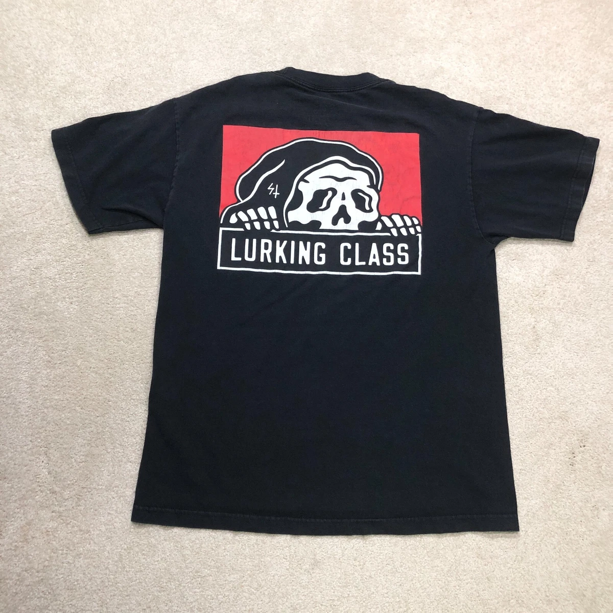 Sketchy Tank Lurking Class T Shirt Mens Medium Black Double Sided