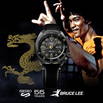 Seiko 5 Sports SRPK39K1 Bruce Lee Leather Nylon Automatic Limited