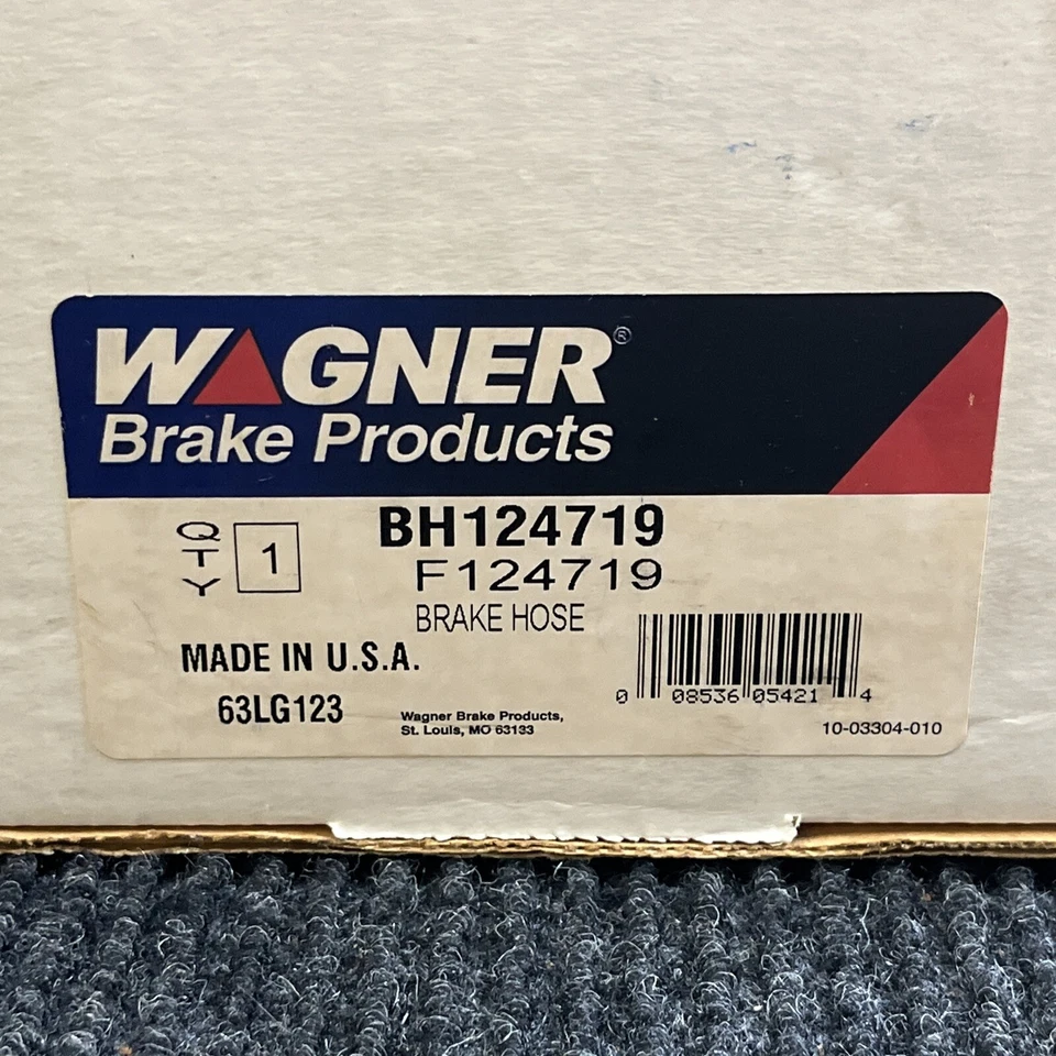 Wagner F124719 Front Left Brake Hydraulic Hose For 1990-93 Dodge B150 B250 B350 - Image 2 of 4