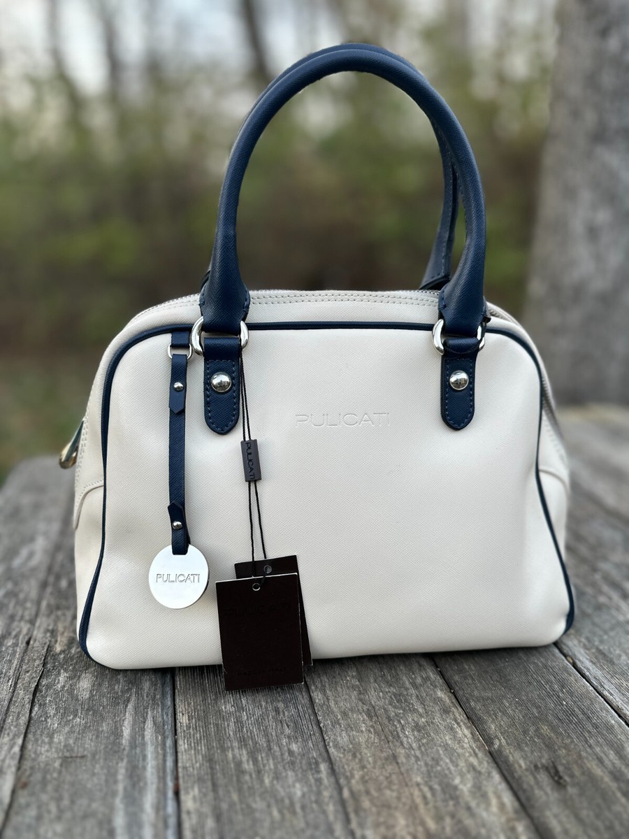 Pulicati Leather Bag Embossed Tote Pulicati Leather Tote Bag