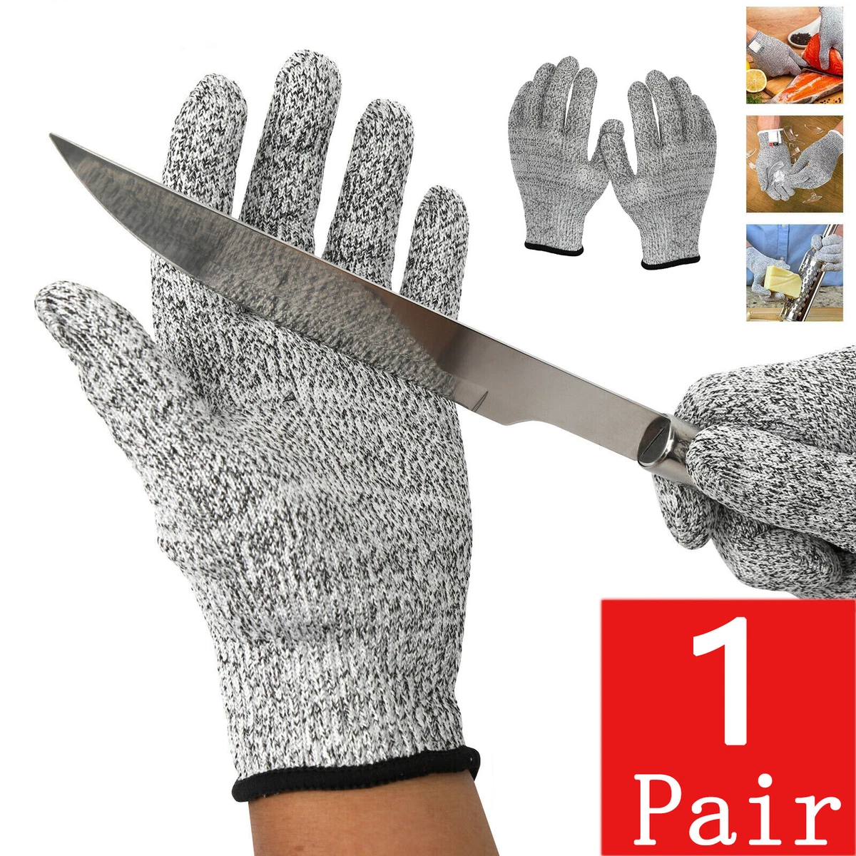 Anti Cutting Cut Resistant Hand Safety Gloves Cut-Proof Protective Gloves  S-XL