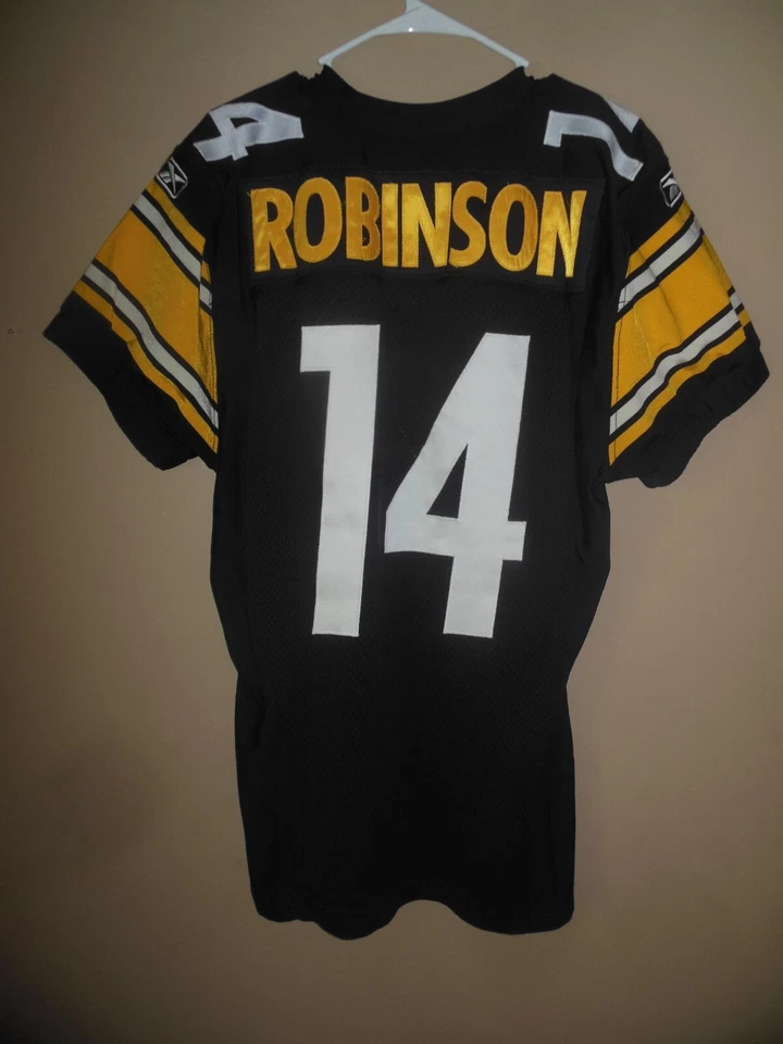 Camiseta Robinson #14 emitida por el equipo Pittsburgh Steelers 2010 talla 44 certificado de autenticidad 313516 Foto 3 de 4