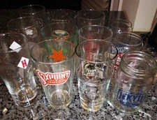 1 DOZEN ASSORTED CRAFT BREWERY BEER PUB BAR GLASSES - LOT 3