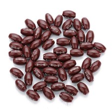 100 Pcs Football Beads 12mm Sports Pony Beads