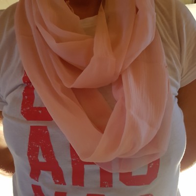 Uni Tuch Loop Schal Halstuch Schals Rundschal Schlauchschal  Rosa