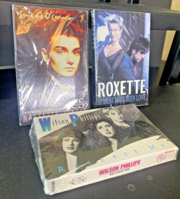 VTG SINEAD O CONNOR NOTHING COMPARES 2 U CASSETTE SINGLE LOT NEW SEALED ROXETTE