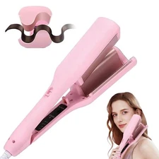 Waver Curling Iron Hair Crimper 1.25 Inch Ionic Wavy Hair Curler with Ceramic...