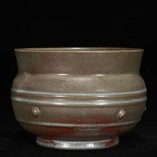 6.7" China old Song Ru Kiln Incense Burner