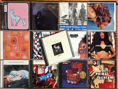 1997-98 13 CD Lot: Mercury Rev, James, Primal Scream, Bright Eyes, Madonna + 8