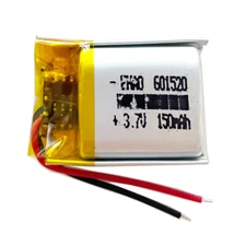 3.7V 150mAh LiPo Polymer Rechargeable Battery 601520 For Bluetooth Earphone GPS