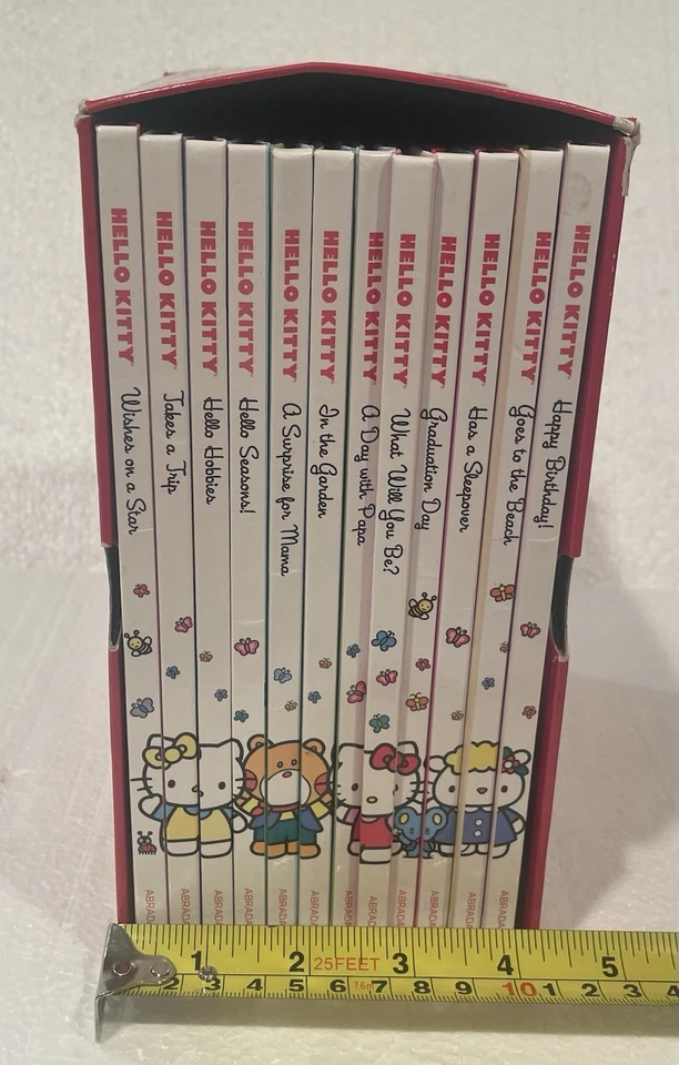 Hello Kitty Storybook Library Gift Hardcover Books Box Set Complete Foto 4 de 4