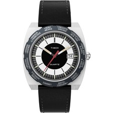 Timex World Time Reissue Schwarz Herren Armba...