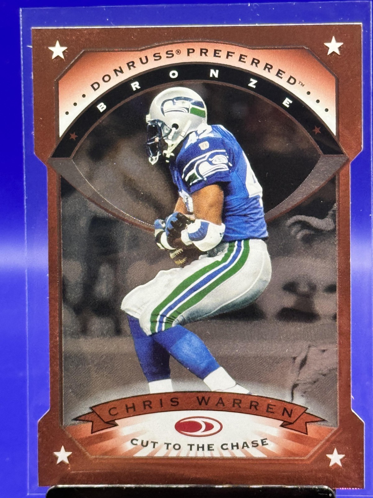 1997 Donruss Preferred Chris Warren #91 Cut To The Chase Seattle Seahawks