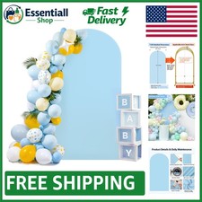 Versatile 7.2 ft Baby Blue Arch Cover - Perfect for Events Celebrations