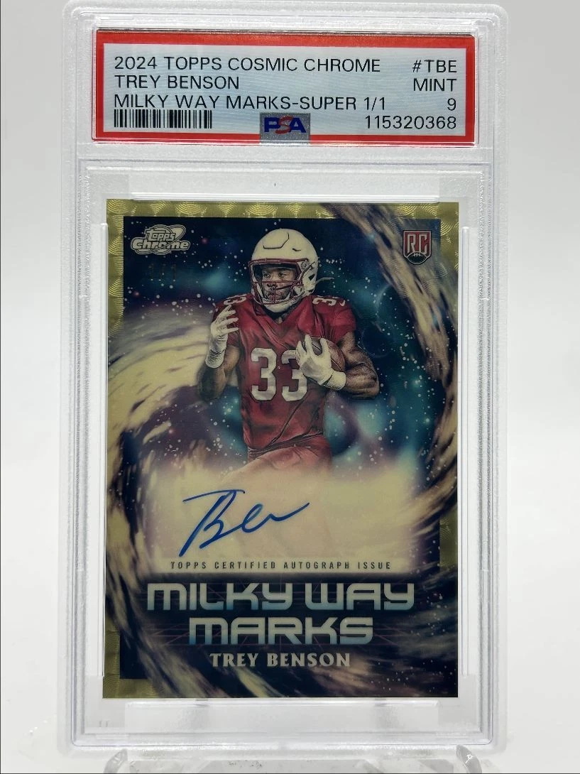 Trey Benson Topps Cosmic Chrome Milky Way Marks #TBE Superfractor 1/1
