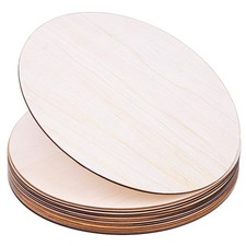 Wood Circles for Crafts, 12 Pack 12 Inch Unfinished Wood Rounds Wooden Cutout...