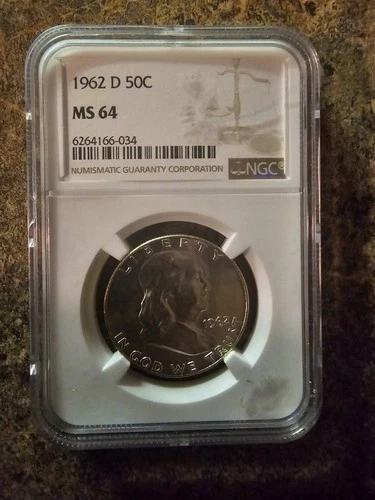 1962 D Franklin Half Dollar Silver Business Strike