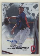 2017 Bowman Platinum Top Prospects Auto Triston McKenzie #TPA-TM Auto qf6
