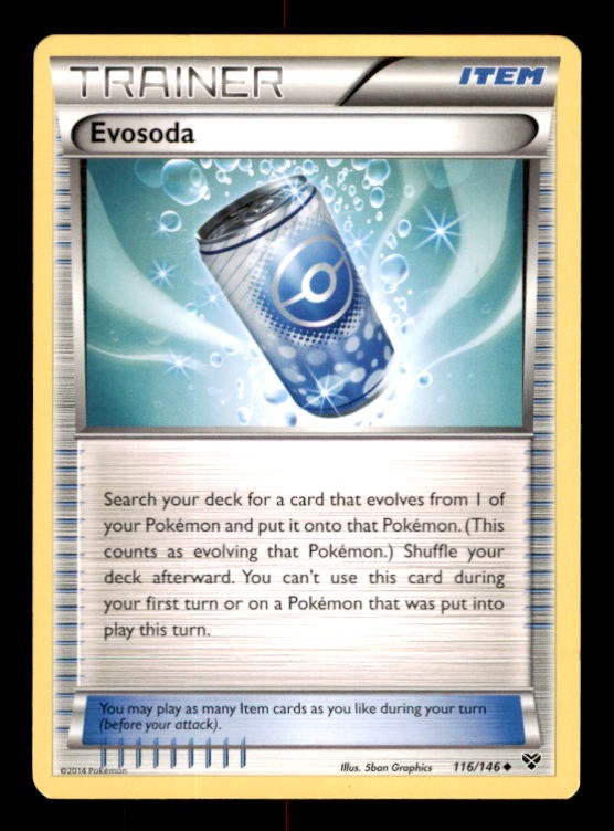 Evosoda 116/146 Uncommon XY Base Set Pokemon Moderately Played